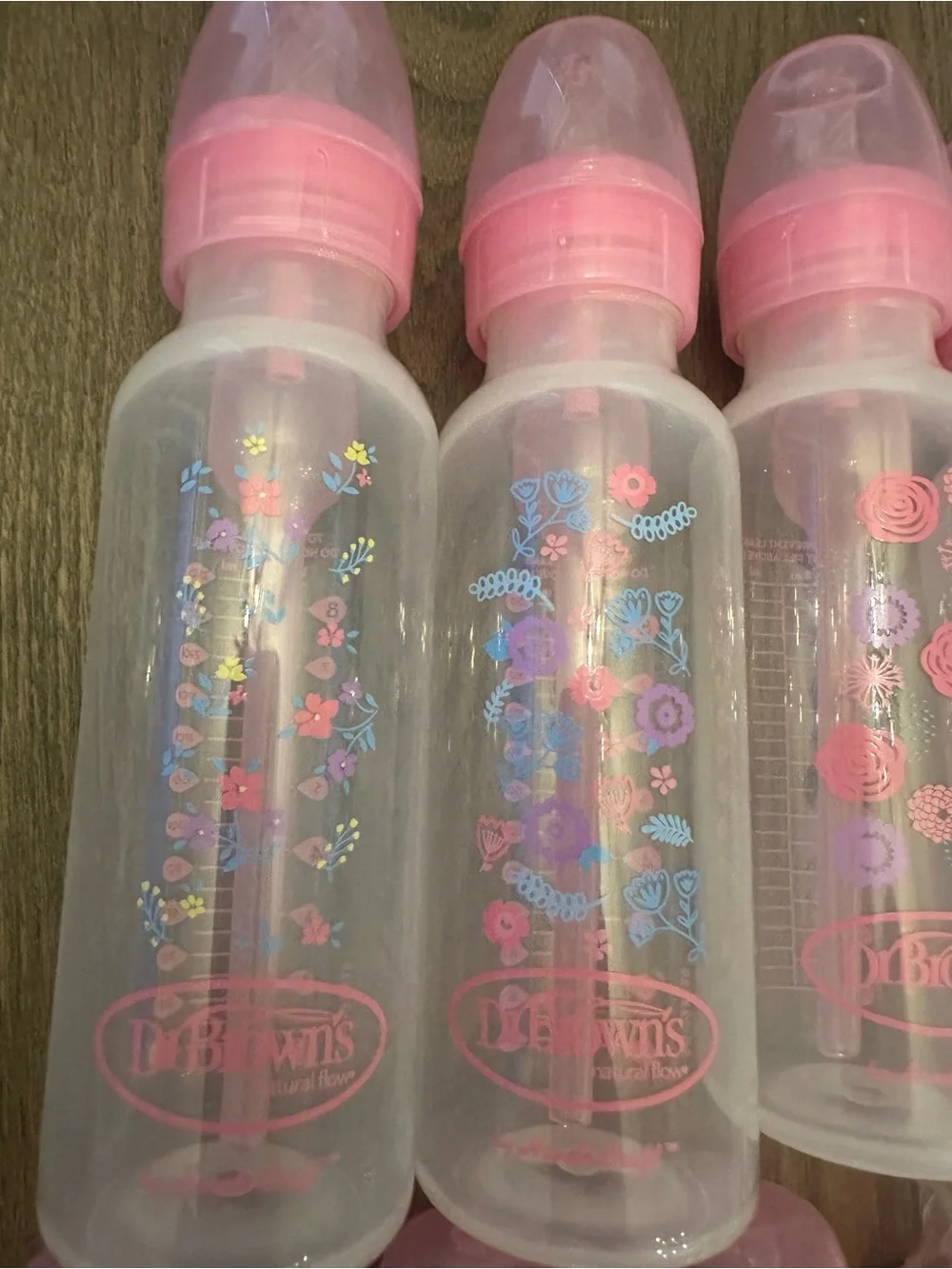 Dr Browns Pink Baby Bottle lot